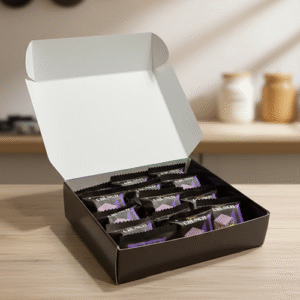 Raretto Black Currant Crunch – 20 Piece | 500g Box